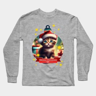 Meowy Christmas Long Sleeve T-Shirt